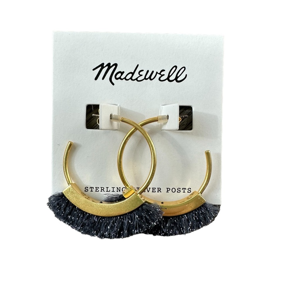 Madewell Fringe Hoop Earrings